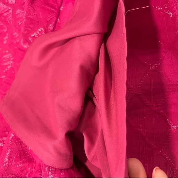 BANANA REPUBLIC raspberry pink textured short cotton skirt - Picture 7 of 16